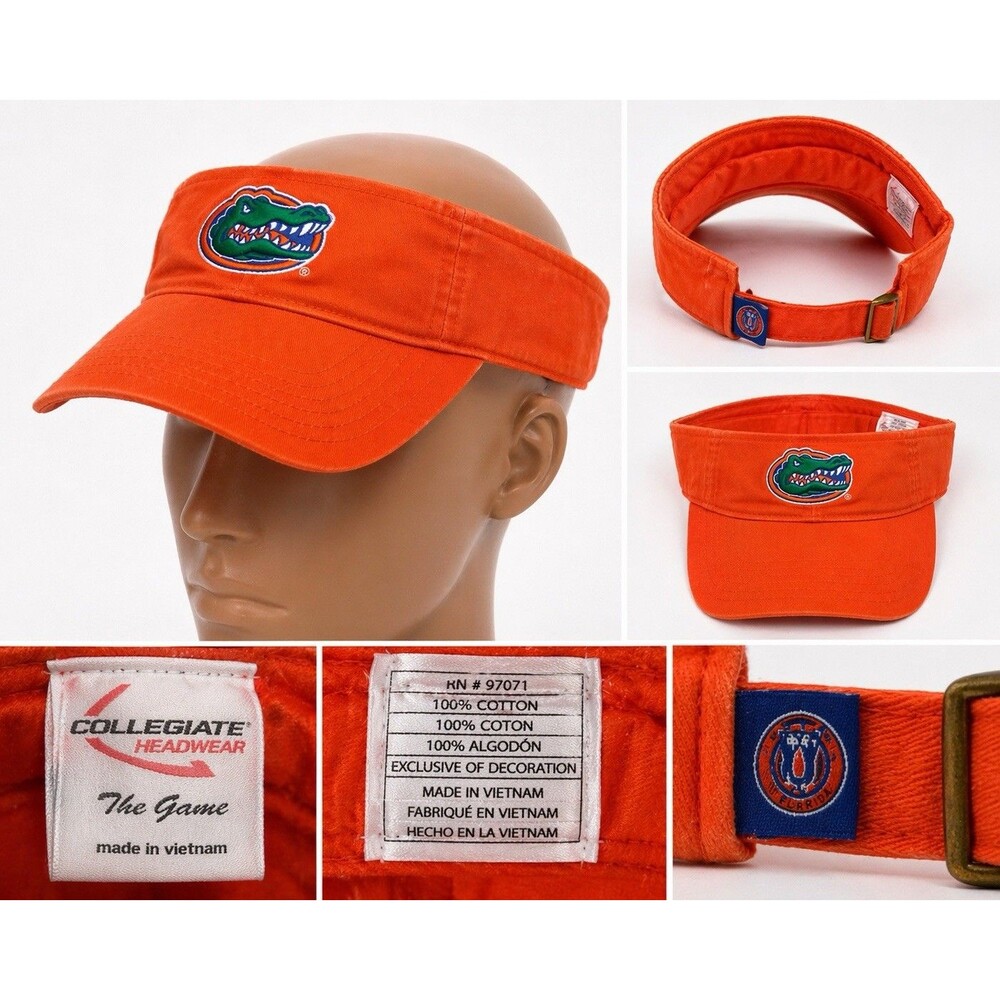Florida Gators Nike Dri-Fit Jumpman Orange Golf Visor Hat Cap Strap  NCAA